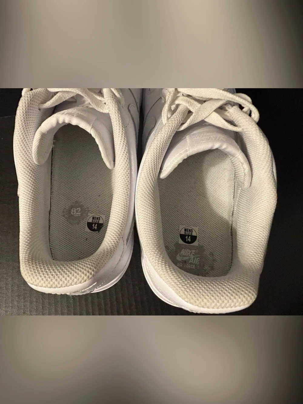 Nike Air Force 1 Mens Size 14 '07 Low Triple White Sneakers CW2288-111